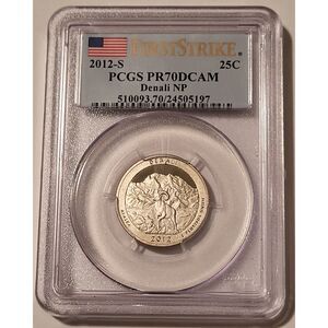 2012 S Clad Denali NP Quarter Proof PR70 DCAM PCGS FS